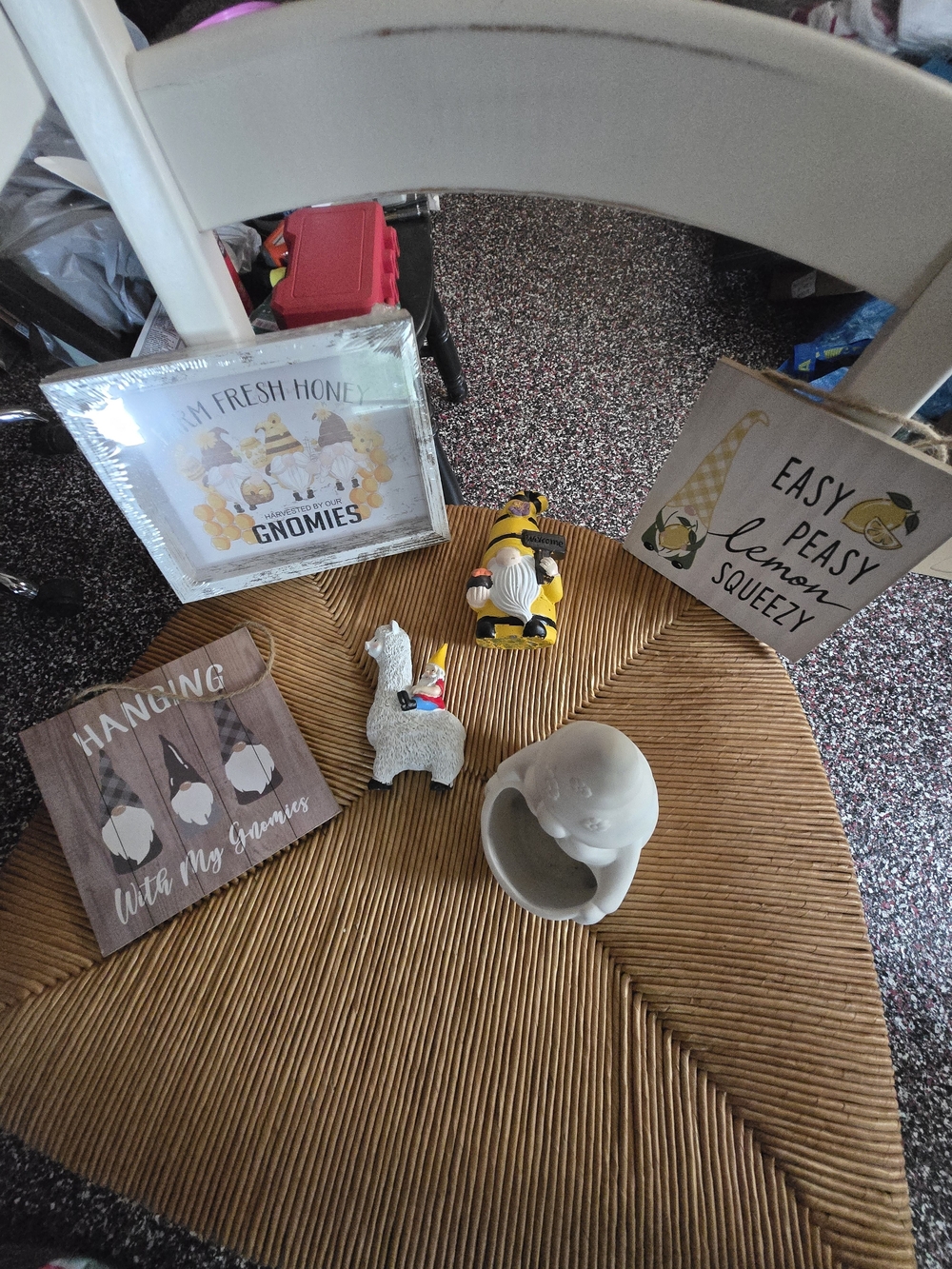 Assorted Home Accents Decorative Gnome & Animal Figurines - Neutral and Yellow